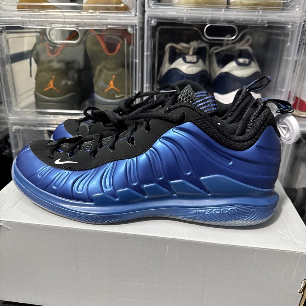 Nike Zoom Vapor x Posite Foamposite Size 10.5 men Royal Blue Men's AO8760-500